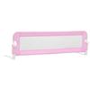 VidaXL Barrière de sécurité de lit d'enfant Rose 120x42 cm Polyester 10170