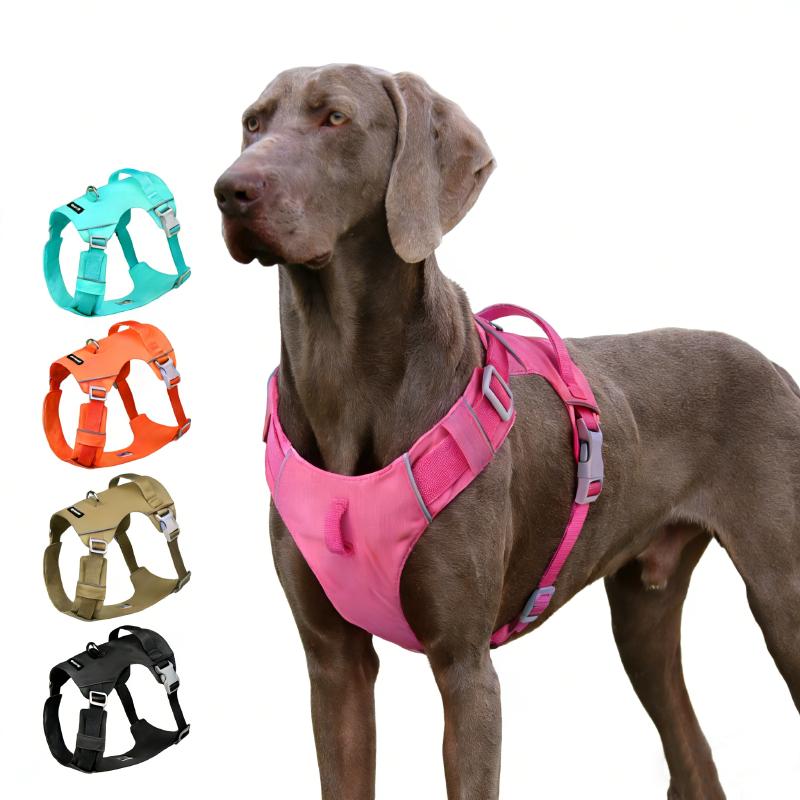 Neues leichtes wasserdichtes Hundegeschirr Weste atmungsaktiv nicht haftend für Haare Outdoor kein Ziehen Haustiergeschirr für große Hunde Trainingsweste