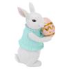 Bunny Figurine Cute Vintage Resin Easter Bunny Statue for Home Ornament Holiday Decoration