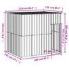 Vidaxl Buda Dla Psa, Z Dachem, Jasnoszara, 214X153X181 Cm, Stal