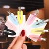 Japanese & Korean Style Seamless Metal Hairpin - Frosted Women's Bangs Side Clip