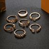 7Pcs Knuckle Rings Butterfly Flower Rhinestone Women Exquisite Sparkling Rings Rings Jewelry Accessories