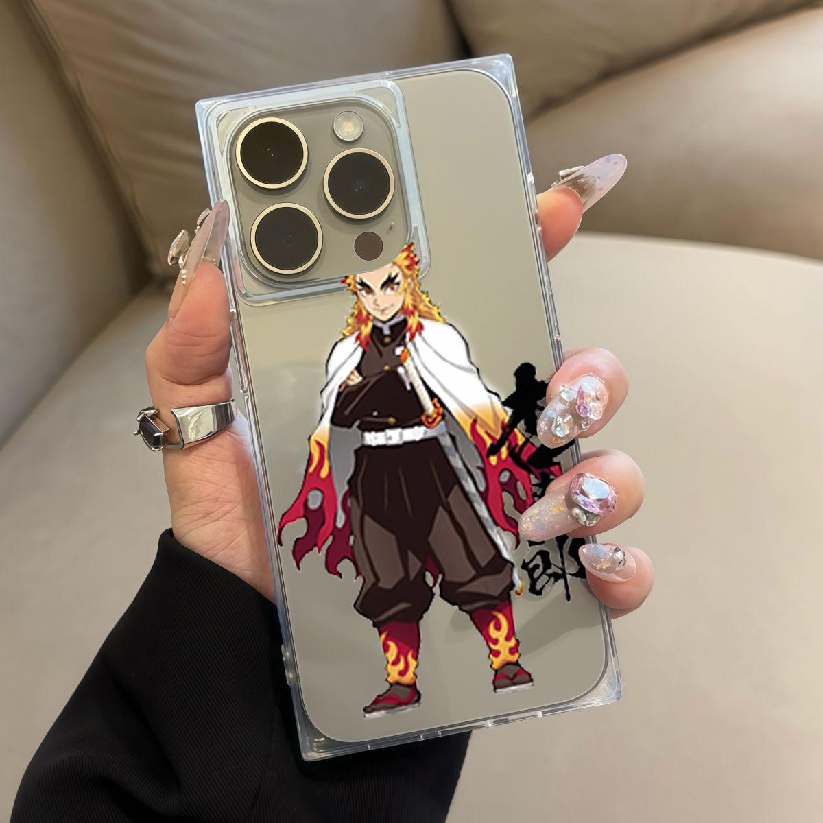 

Square Back Tube Protection Clear Case For iPhone 14 Pro Max 11 16 ProMax 12 15 Plus 13 Anti-Oxygen,Purgatory Xingshou Lang Pattern Casing iphone 11 ProMax