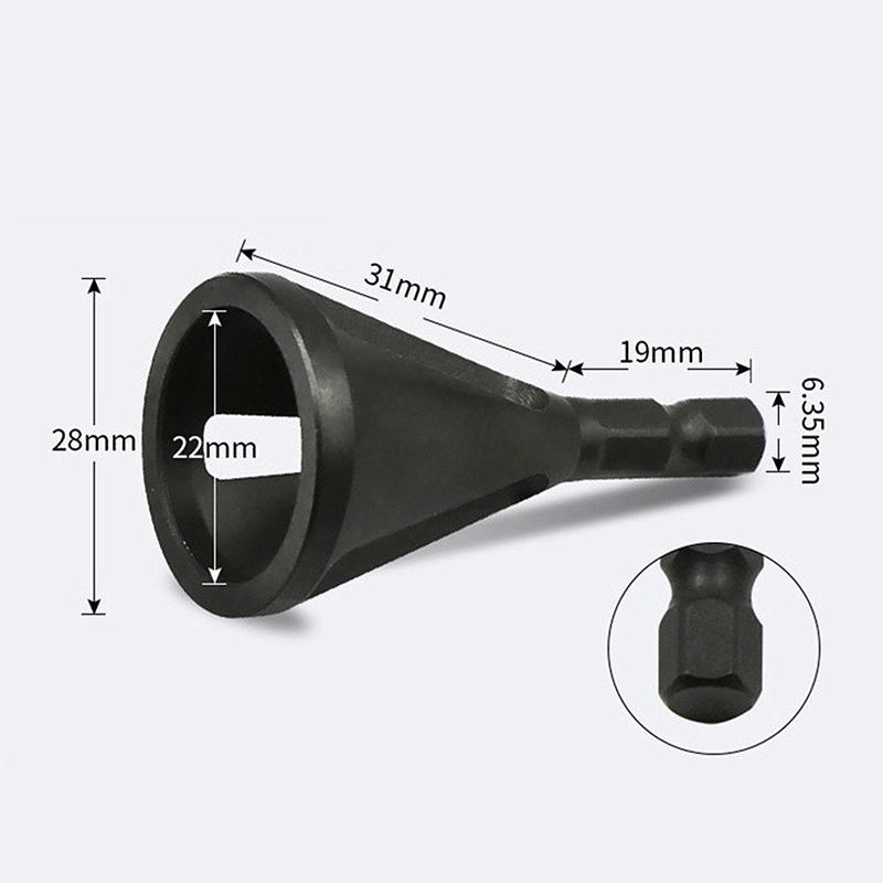 Deburring External Chamfer Tool Metal Hex Triangle Trimming Drill Bit For Screw Fast Remove Burr Removal
