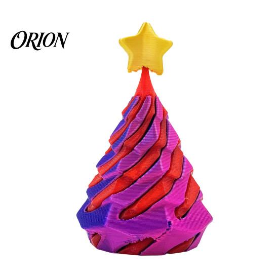 Christmas Tree Fidget Toy Spiral Toy, 3D Printed Mini Xmas Decor Ornament, Stress Relief Cone for Desk Decoration Party Favor