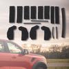17PCS Hardtop Headliner Roof Seal Kit Replace 68026937AB Hardtop Headliner Roof Seal Replacement Parts for Wrangler JK 2018