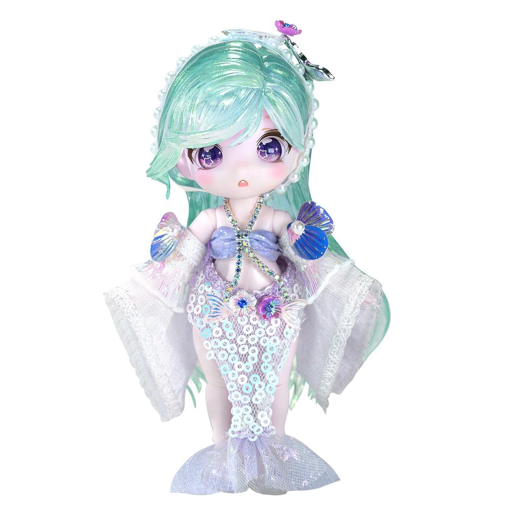 ICY Fortune Days 13cm BJD Doll - Anime Style Doll Set, Perfect for Gifts, Decoration, DIY Exercise, and Collections, Girl's Doll 8+ (Pisces)