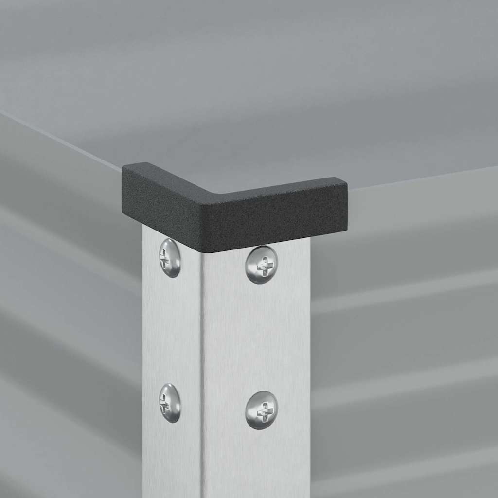 Vidaxl Donica Ogrodowa, Szara, 100X41X90 Cm, Stal