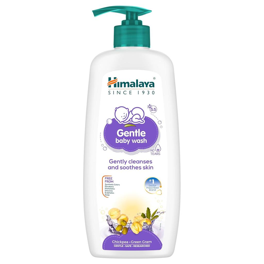 Himalaya Gentle Baby Wash 400ml No Tears Head To Toe Cleanser For Newborns And Infants With Natural Soothing Formula