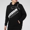 PUMA Big Logo Hoodie 'Black White' Men's 588667-01