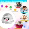 1/3Pcs Clear Octopus Squeeze Toy Stress Relief Mini Octopus Sensory Toy Anxiety Relieving Sea Animal Hand Relaxation Tool