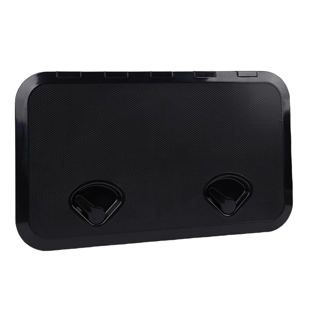 Boat Hatch 24inx14in Rectangle Boat Deck Hatch 180 Degrees  Opening Lid Marine Boat Access Hatch Lid for Yachts RV Black