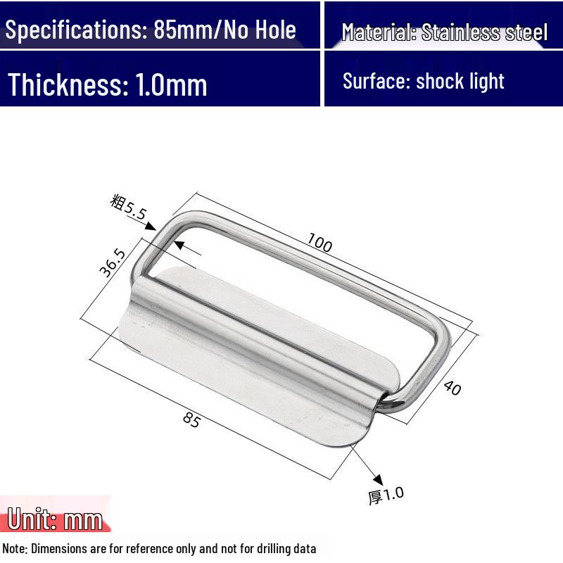 201 Stainless Steel Heavy-Duty Folding Handle for Equipment Tool Box