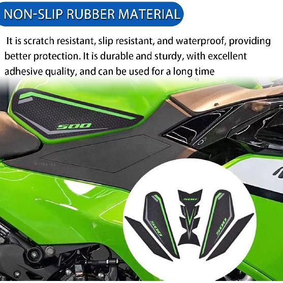 Motorcycle Side Fuel Tank pad Traction Pad Gas Knee Grip Protective Sticker Tankpad Protector fit for Ka&wa&sa&ki NINJA500/Z500 NINJA 500/Z 500 2024
