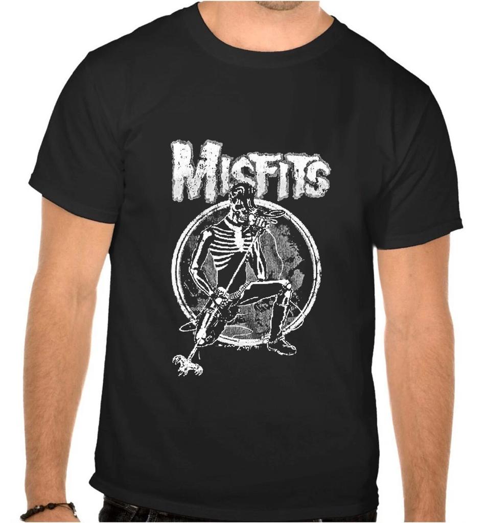 Misfits Logo Musica Rock T-Shirt Bambino Nera -1047 -SW-Kids-
