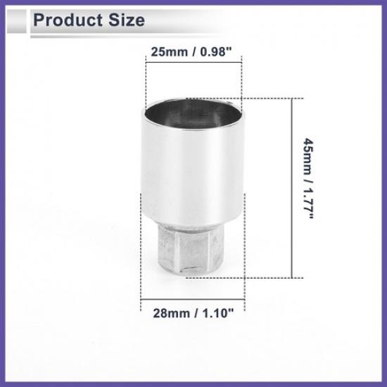 #802 Wheel Lock Lugnut Antitheft Screw Nuts Removal Key Socket for Jeep Compass