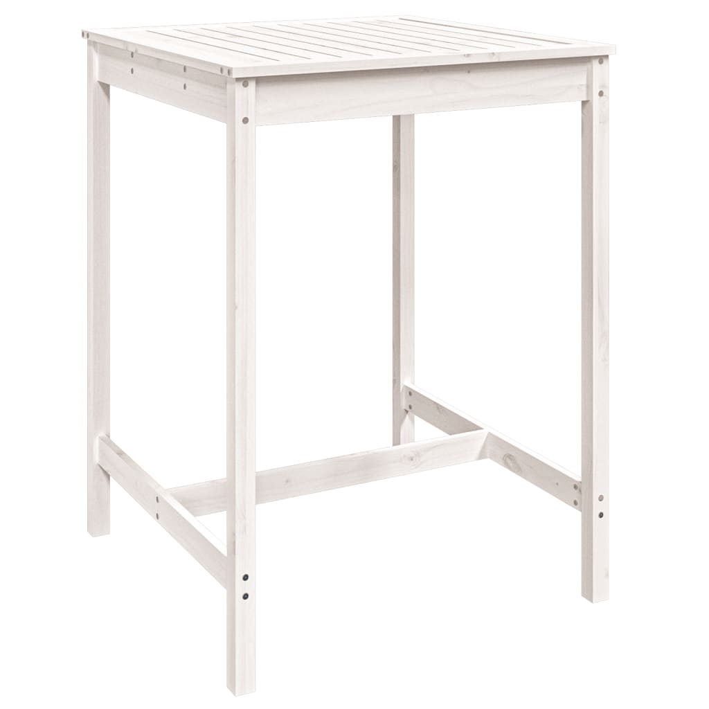 Vidaxl 3-Cz. White Pine Wood Garden Bar Furniture Set