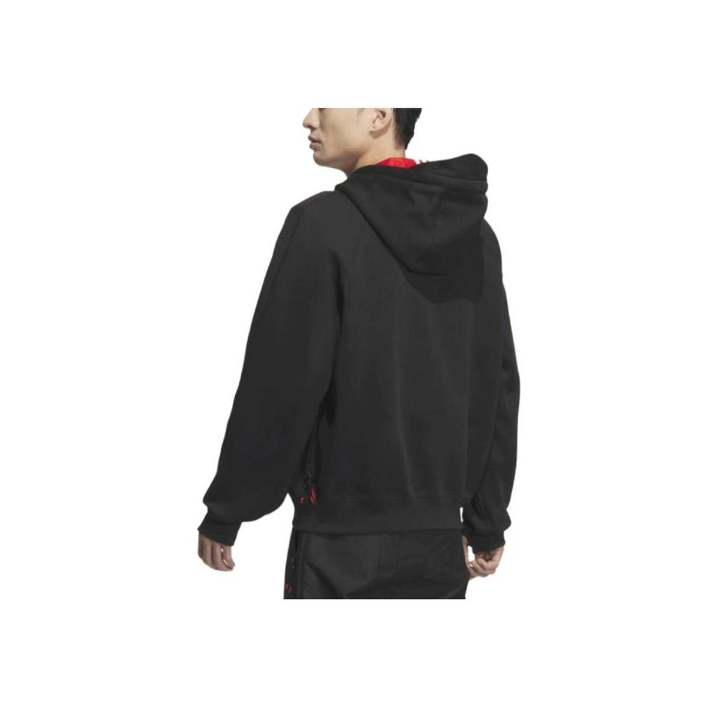 Adidas Originals X Ordinary People Collaboration Logo Design Loose Comfortable Hoodie Jacket Men Jacket Black JN5829