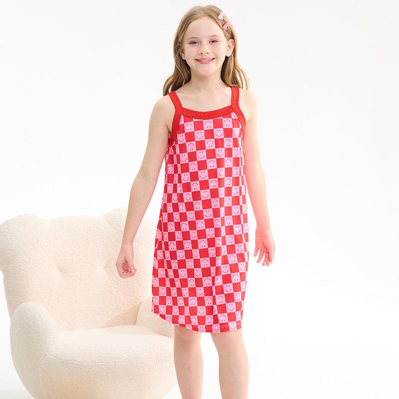 Dziecięca Moda Sukienka Tank Top Letnia Dziewczęca Słodka Księżniczka Bez Rękawów