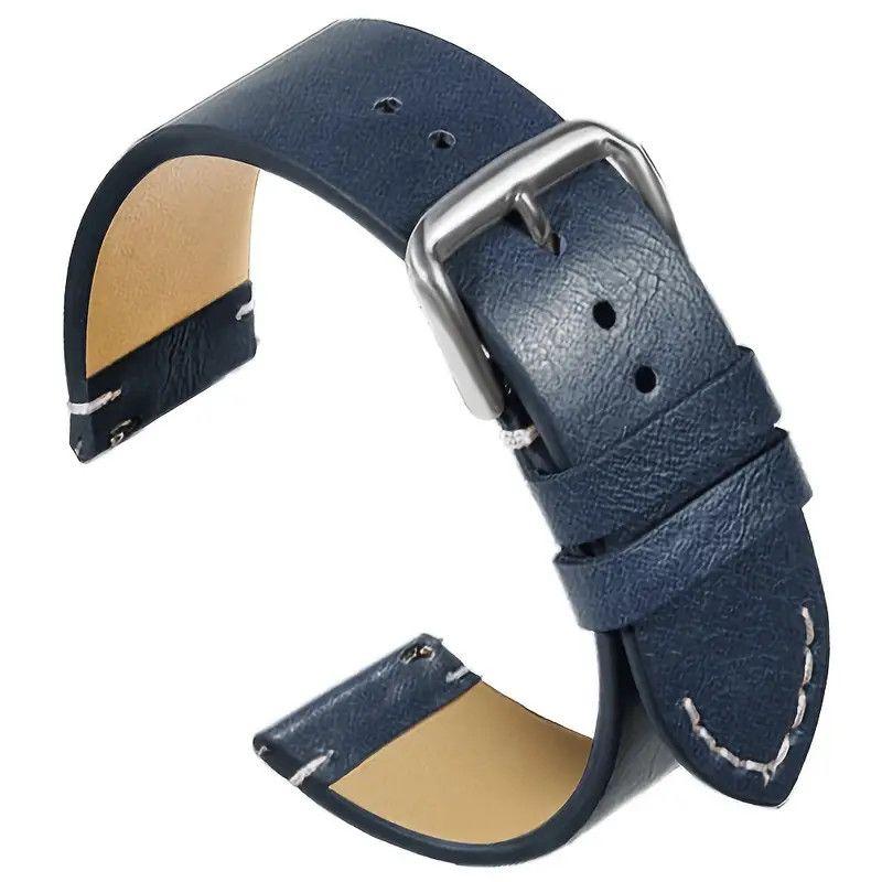 18mm 20mm 22mm 24mm Hand-stitched Genuine Leather Watch Strap - Fashionable Colorful Universal Original Smart Watch Strap Band for Panerai CK