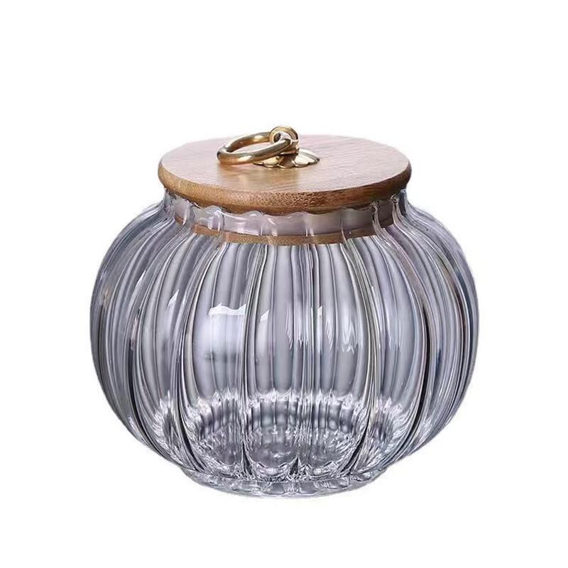 Sealed Glass Storage Jar with Bamboo Lid