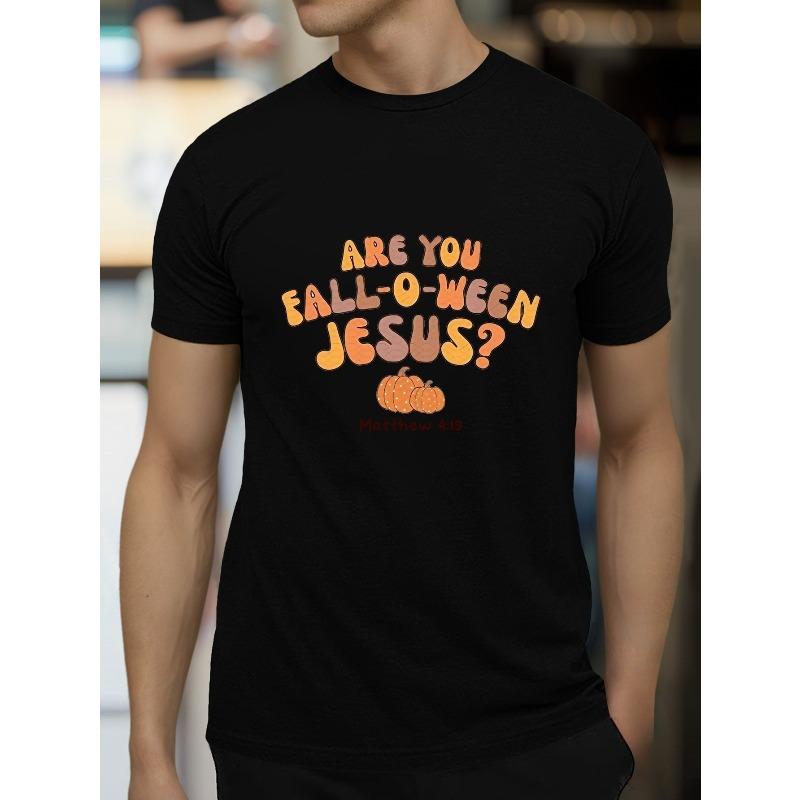 

European sizes ARE YOU FALL O WEEN Men s Short Sleeve T-shirt Summer T-shirt Top S чёрный