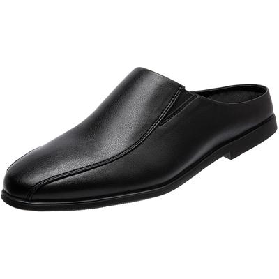 Business Leather Room Office Size for Indoor and Doctors Men's Slippers, Shoes, Slippers, Breathable, Black, 28.5cm, Men's Offices, Use,
