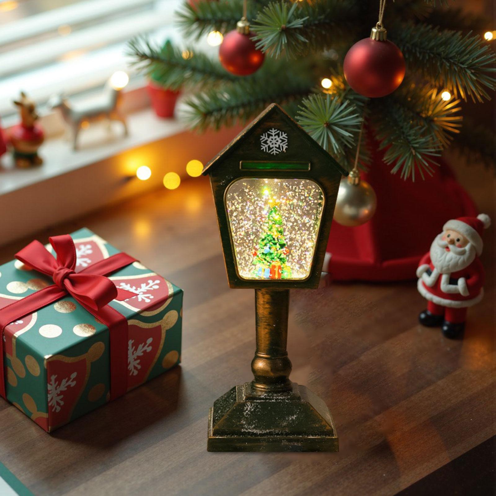 

Glittering Christmas Music Box Christmas Snow Globe for Girlfriend Family зелений