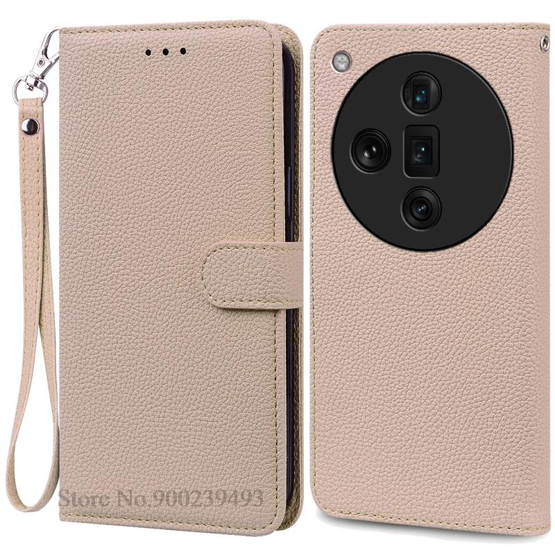 For OPPO Find X7 Case Leather Wallet Flip Case For OPPO Find X7 Ultra Case Soft Silicone Cover Coque Fundas Shell