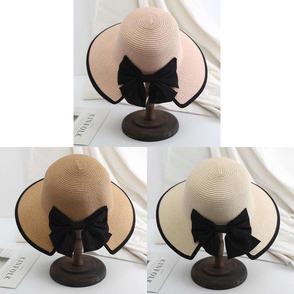 Summer Straw Hat For Women Wide Brim Sun Protection Breathable Outdoor Fashion Hat