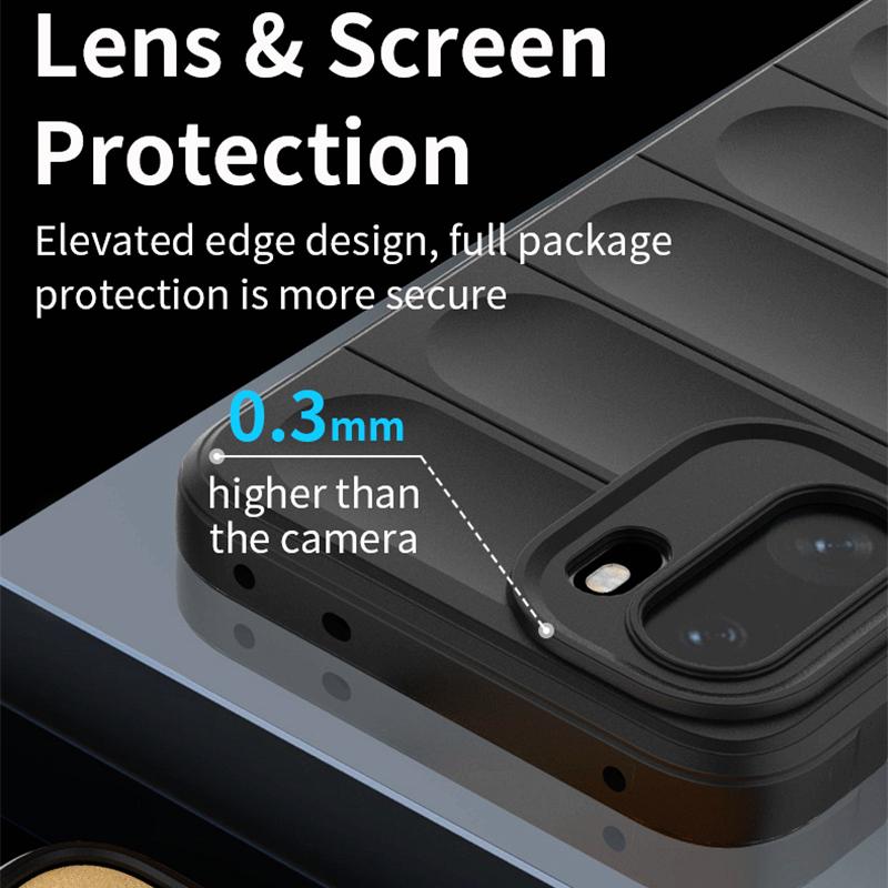 KEYSION Heavy Duty Shockproof Matte Phone Case for OnePlus 15R Anti-skid Soft Silicone Phone Back Cover for OnePlus 1+Ace 6 6T