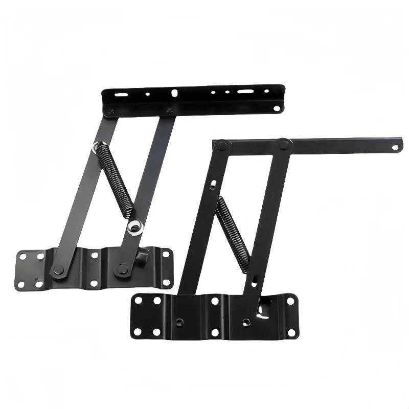 

2PCS Lift Up Top Folding Hydraulic Tea Table Hinge Furniture Lift Up Rack For Computer Table Table Lifter Hardware Rack Shelf