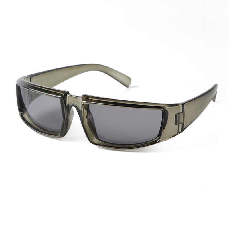 New Y2K Sports Punk Sunglasses Women Brand Designer Rectangular Goggle Sun Glasses UV400 Colorful Mirror Fashion Eyewear
