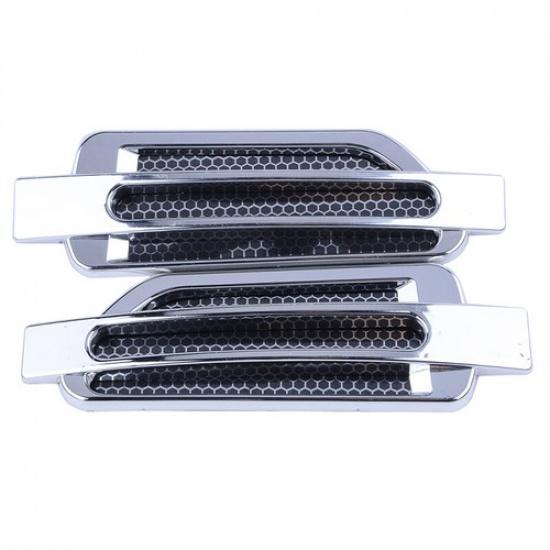 Auto Flow Vent Fender Intake Grille Air Net Door Hood Side Sticker Universal