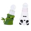 2 Stück Cartoon Panda Bambusform Silikon Reise Squeeze Flasche Shampoo Lotion Kosmetikbehälter