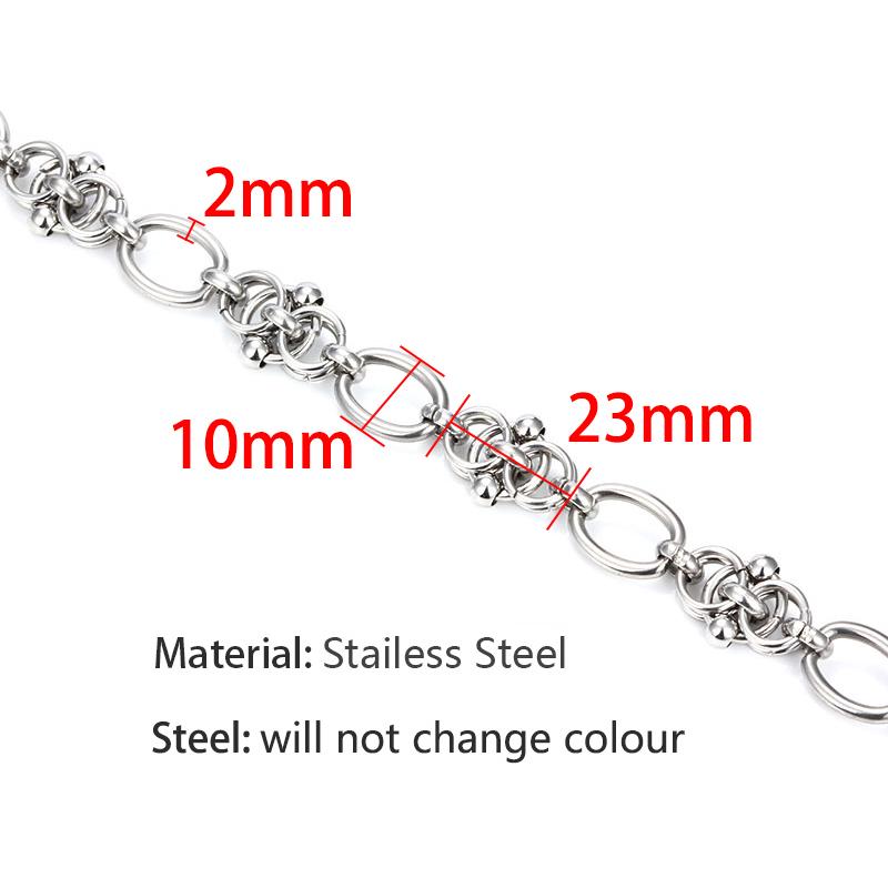 

Stainless Steel Knot Chain For Men Women Jewelry Making DIY Handmade Chains Necklace Knotted Bracelet Twist Chains Accessories Steel 2x10mm-1M