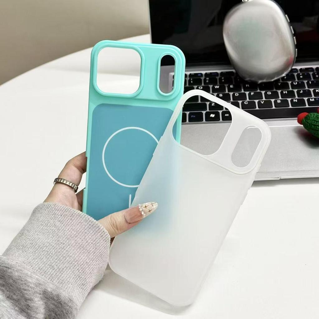 Color Block Jelly Magnetic Case for iPhone 17 Pro Max