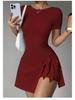Women's Casual Yoga & Sports Skirt - Spring/Summer Beautiful Back Two-Piece for Golf & Tennis