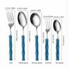 Bamboo Shape Handle Fork and Spoon 304 Stainless Steel Bamboo Handle Cutlery  Home Kitchen