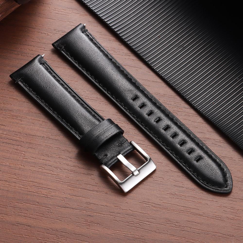 Curea de ceas premium din piele naturală 20mm 22mm 24mm pentru Fossil Cusături moi Curea din piele de vacă pentru Omega pentru Seiko Brățară de mână pentru afaceri