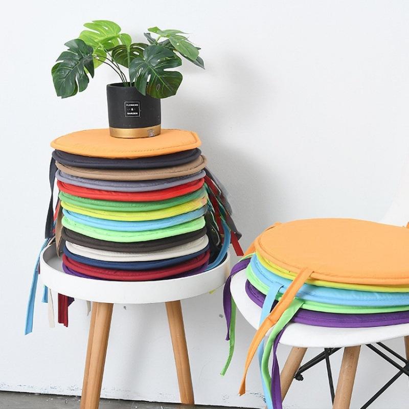 Green Round Chair Cushion - Thickened Seat Pad for Home, Office, or Dining Chair