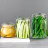 Glass Food Storage Jar with Stainless Steel Clamp