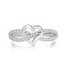 Fashion Heart-shaped Ring - Elegant and Simple Ladies' Finger Ring