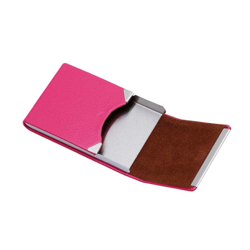 Dámské kreativní pouzdro na vizitky Přenosné pouzdro na jmenovky z PU