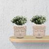 Realistic Buddha Head Flower Pot Handmade Sculpture Plant Containers  Table Centerpiece