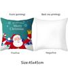 Weihnachtsdekoration Kissenbezug Weihnachtsmann Rentier Weihnachtsbaum Muster Wohnzimmer Sofa Kissenbezug Wohndekoration
