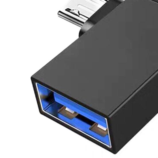 Portable 2-in-1 USB3.0 OTG Adapter Data to TYPE-C Transfer Converter for Mobile Phone