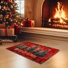 Christmas Floral Entrance Doormat Outdoor Welcome Front Door Mat Room Rugs Hallway Floor Foot Mat Washable