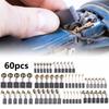 60Pcs Electric Motor Carbon Brushes Electric Hammer Drill Replacement Graphite Brush    For Angle Grinders Power Tool 10 Sizes