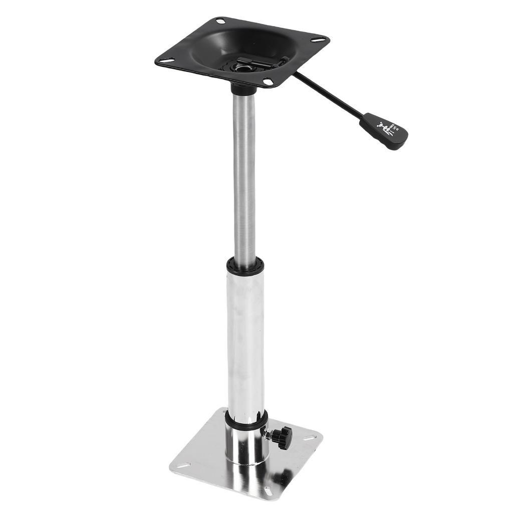 Boat Seat Pedestal Base Mount Kit Stainless Steel Adjustable 400 500mm Thread Rotatable for Yachts Ships Pontoon Bridge